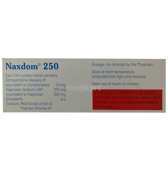 naxdom 250mg tablet 15's